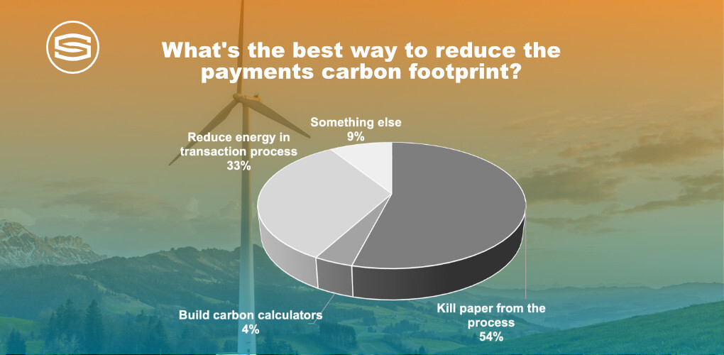 Best way reduce payments carbon footprint